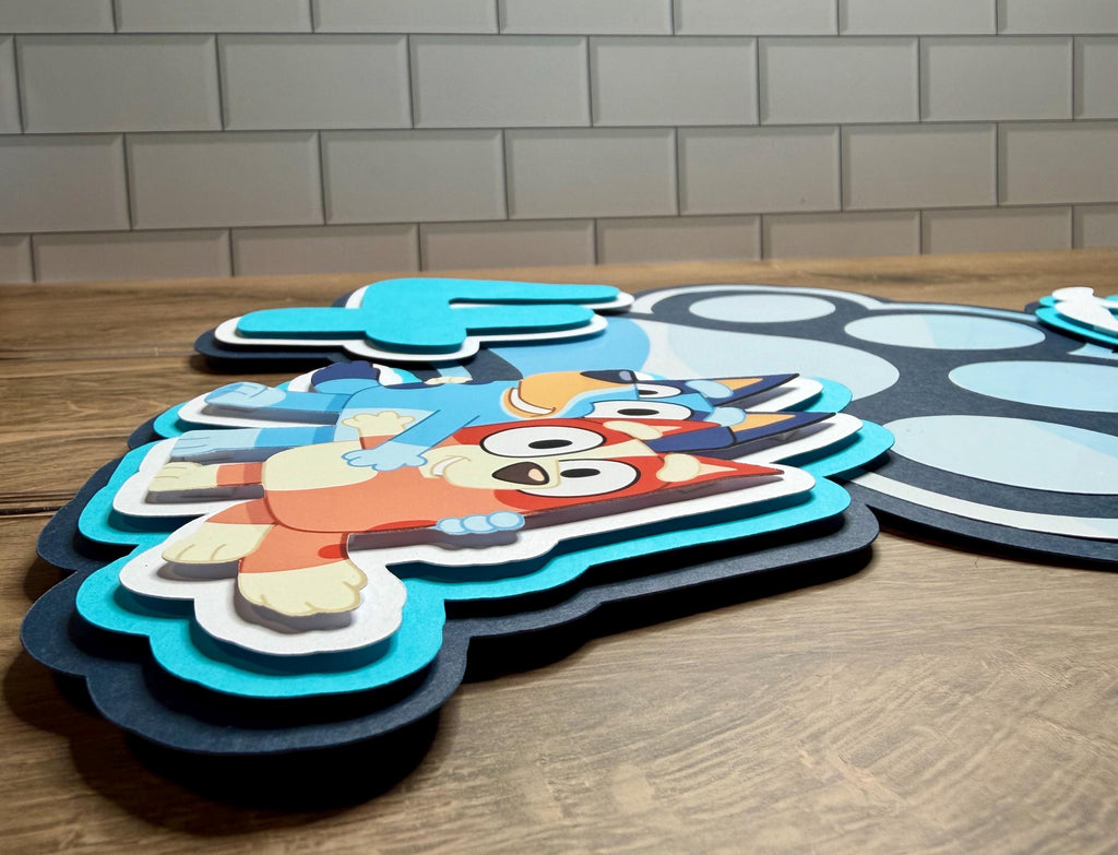 Bluey Cake Topper + Center Piece
