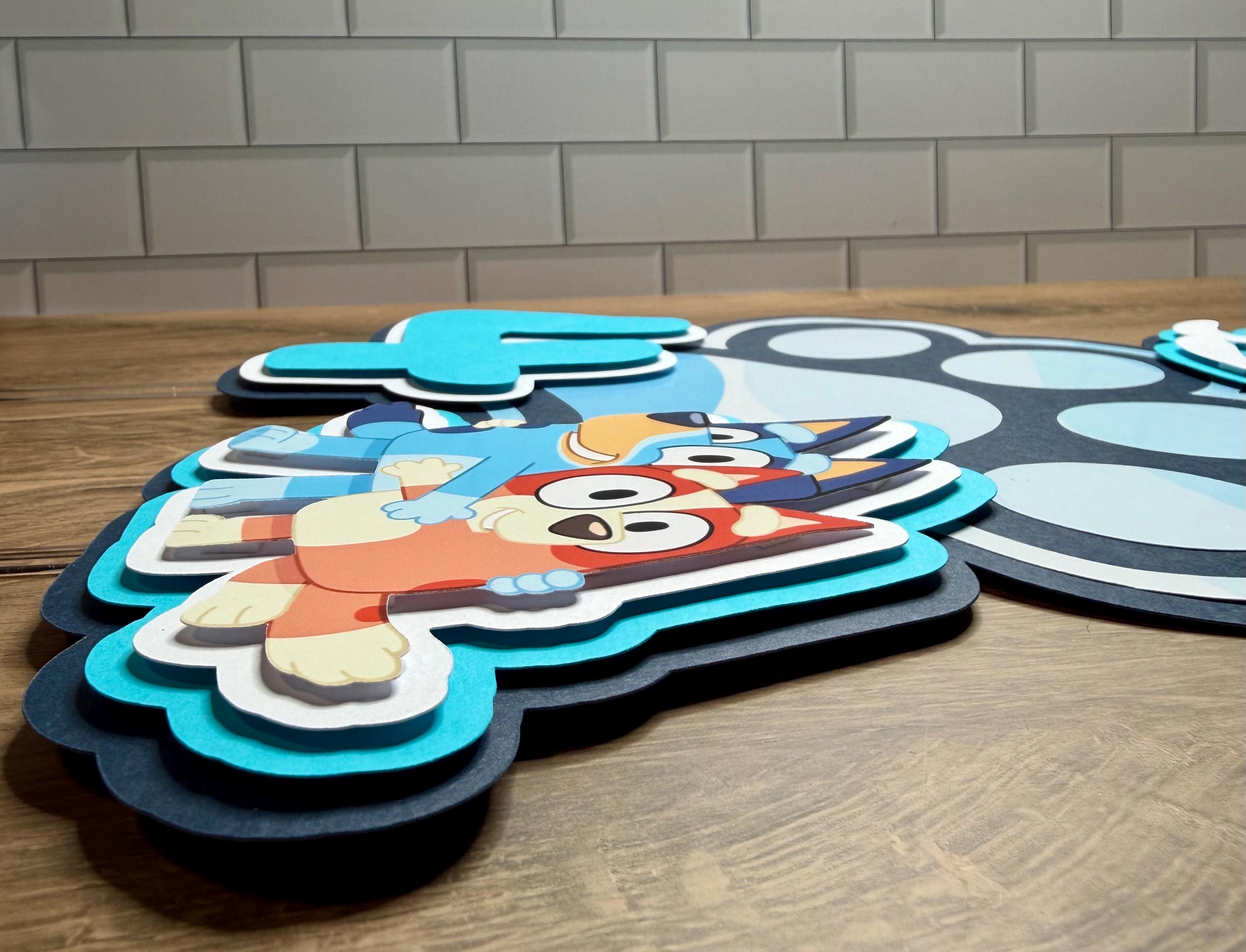 Bluey Cake Topper + Center Piece