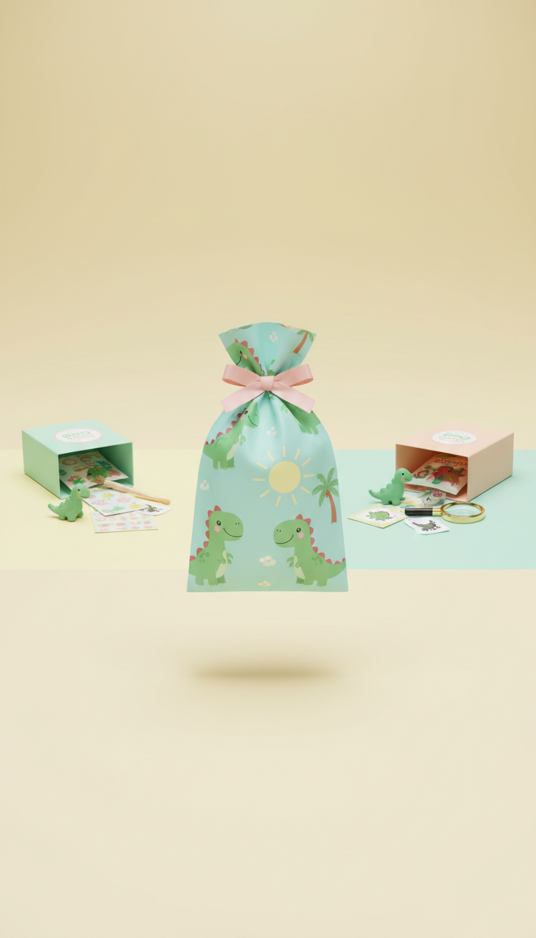 Dino Explorer party favor bag