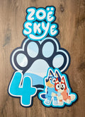 Bluey Cake Topper + Center Piece